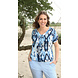 Enjoy Blouson v-hals allover print 156417 Enjoy Blouson v-hals allover print 156417