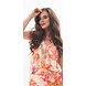 Iz Naiz Top v-hals bloemen print 3382 Iz Naiz Top v-hals bloemen print 3382