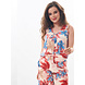 Iz Naiz Top v-hals bloemen print 3382 Iz Naiz Top v-hals bloemen print 3382