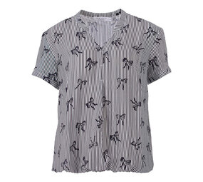 Enjoy Blouson blouse streep/strik 882013 Enjoy Blouson blouse streep/strik 882013