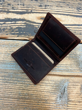 Echt lederen portemonnee SLG-003