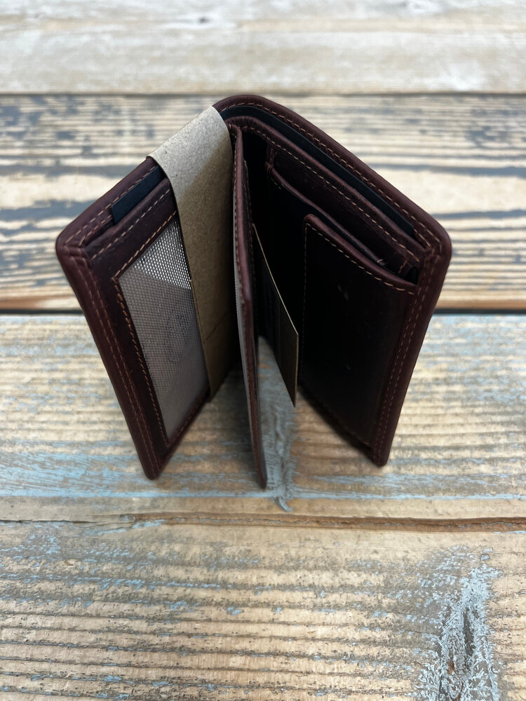 Echt lederen portemonnee SLG-003