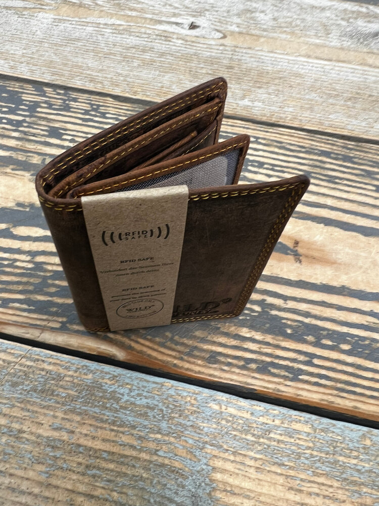 Echt lederen portemonnee SLG-003