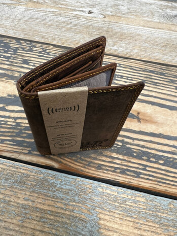 Echt lederen portemonnee SLG-003