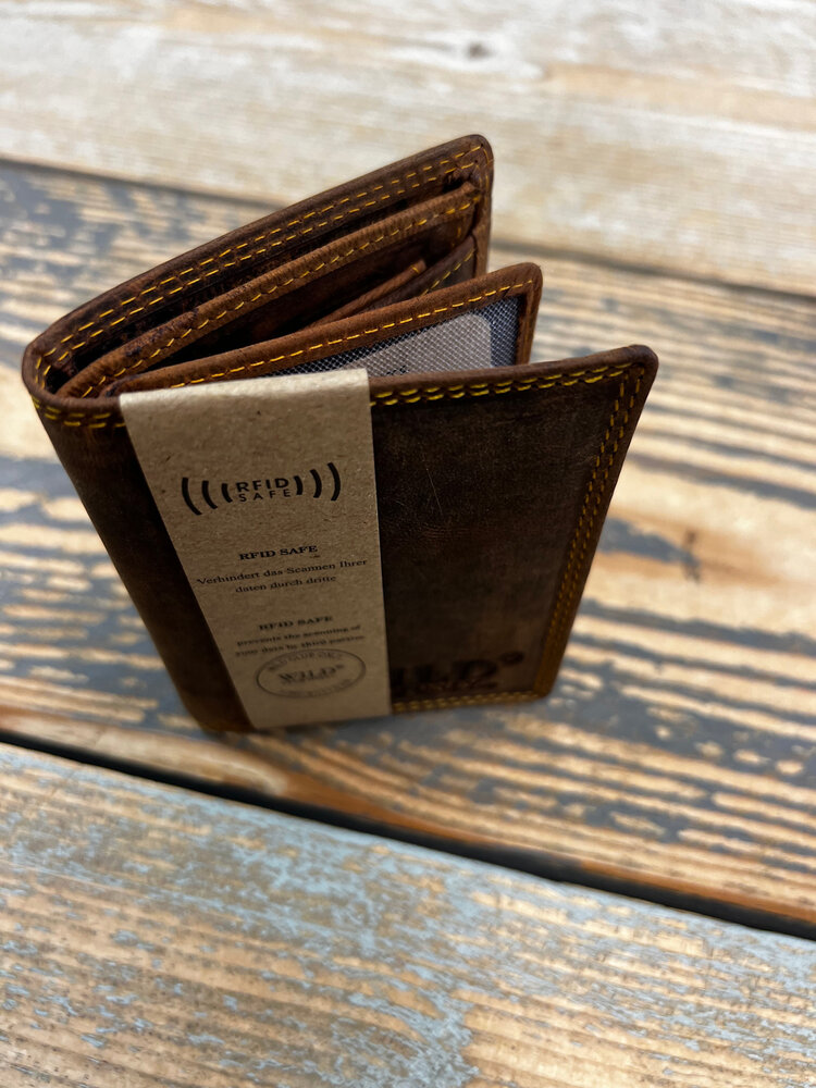 Echt lederen portemonnee SLG-003