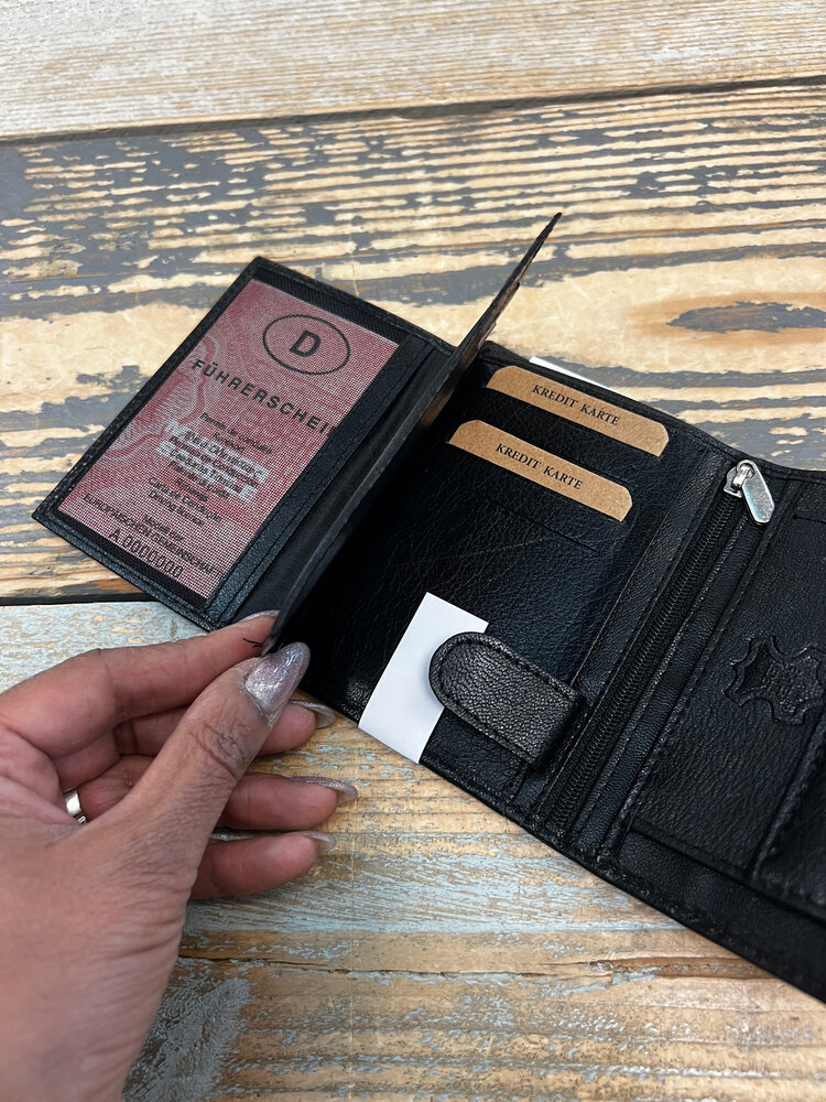 Echt lederen portemonnee 642