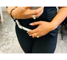 Lederen riem 2 cm breed 3053