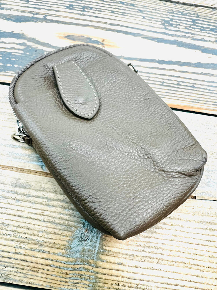 Phone bag 3 vaks echt leder Pada