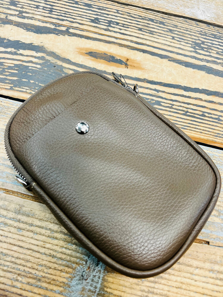 Phone bag 3 vaks echt leder Pada