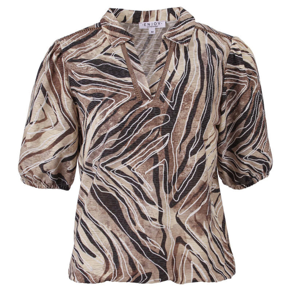 Enjoy Blouson pofmouw kraag ao 183682