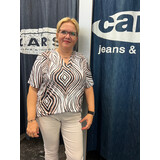 Enjoy Top km v-hals print 183304 Enjoy Top km v-hals print 183304