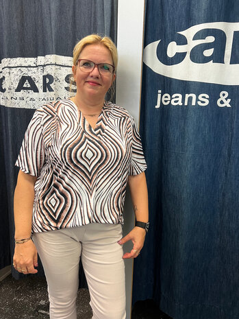 Enjoy Top km v-hals print 183304