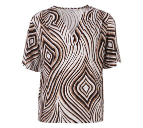 Enjoy Top km v-hals print 183304