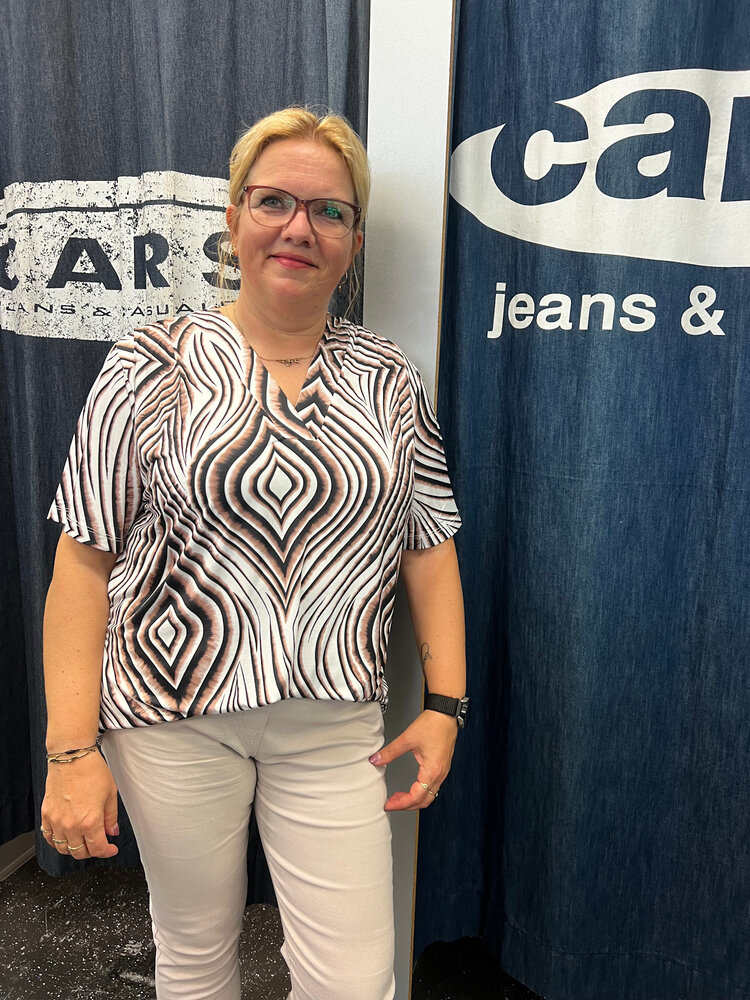 Enjoy Top km v-hals print 183304