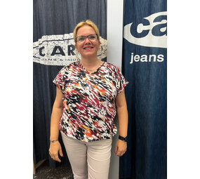 Enjoy Blouson v-hals allover print 183056 Enjoy Blouson v-hals allover print 183056