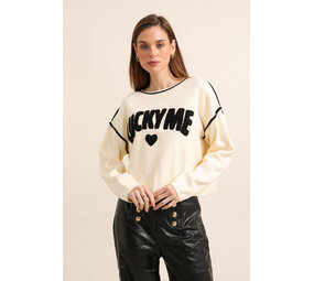 J H Fashion Sweater Lucky Me 22018 J H Fashion Sweater Lucky Me 22018