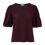 Enjoy Top jacquard korte pofmouw 183289 Enjoy Top jacquard korte pofmouw 183289