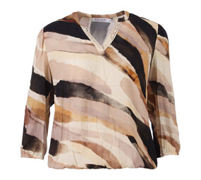 Enjoy Blouson 3/4 mouw aop v-hals 885006 Enjoy Blouson 3/4 mouw aop v-hals 885006