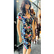 Iz Naiz Jurk overslag tropical print 3221 Iz Naiz Jurk overslag tropical print 3221