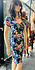Jurk overslag tropical print 3221