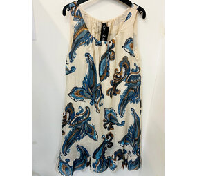 Iz Naiz Jurk loose fit paisley print 3225 Iz Naiz Jurk loose fit paisley print 3225