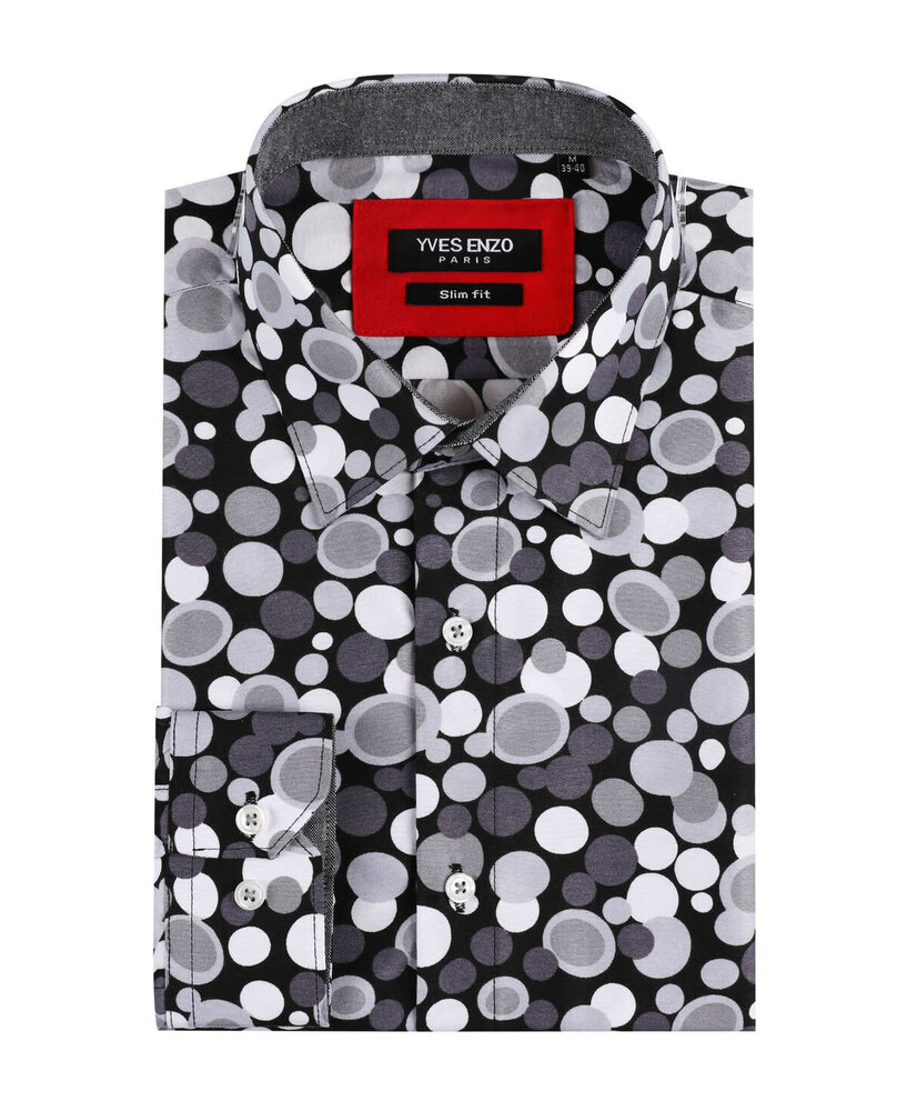 Yves Enzo Overhemd slim fit print 5046