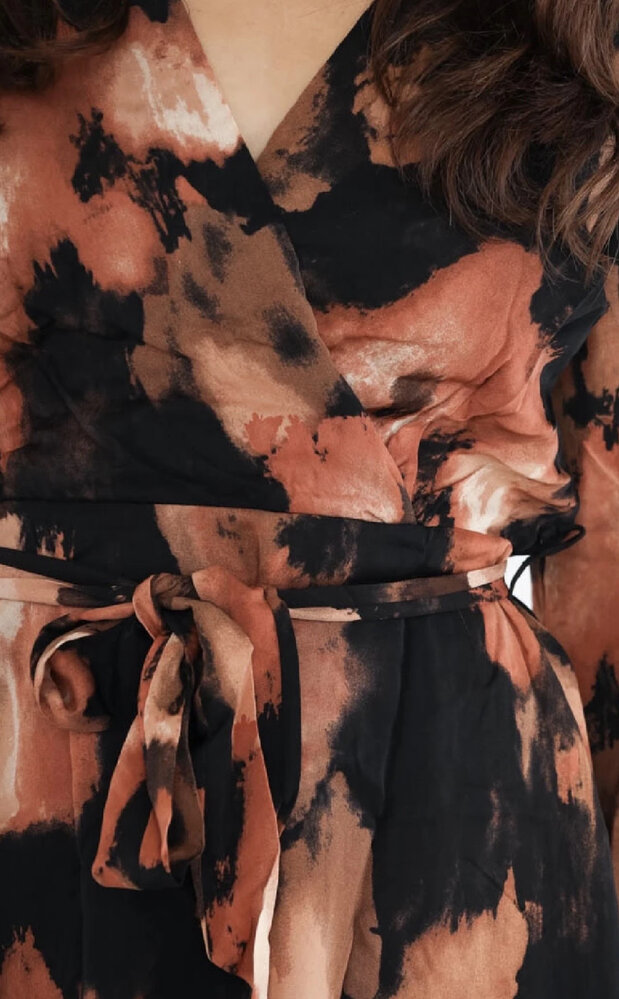 Lilie Rose Jurk kort print 14375 Lilie Rose Jurk kort print 14375