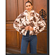 Super Mode Fur Jas Cow print F077 Super Mode Fur Jas Cow print F077