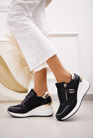 Super Mode Sneaker met goud details 4132 Super Mode Sneaker met goud details 4132