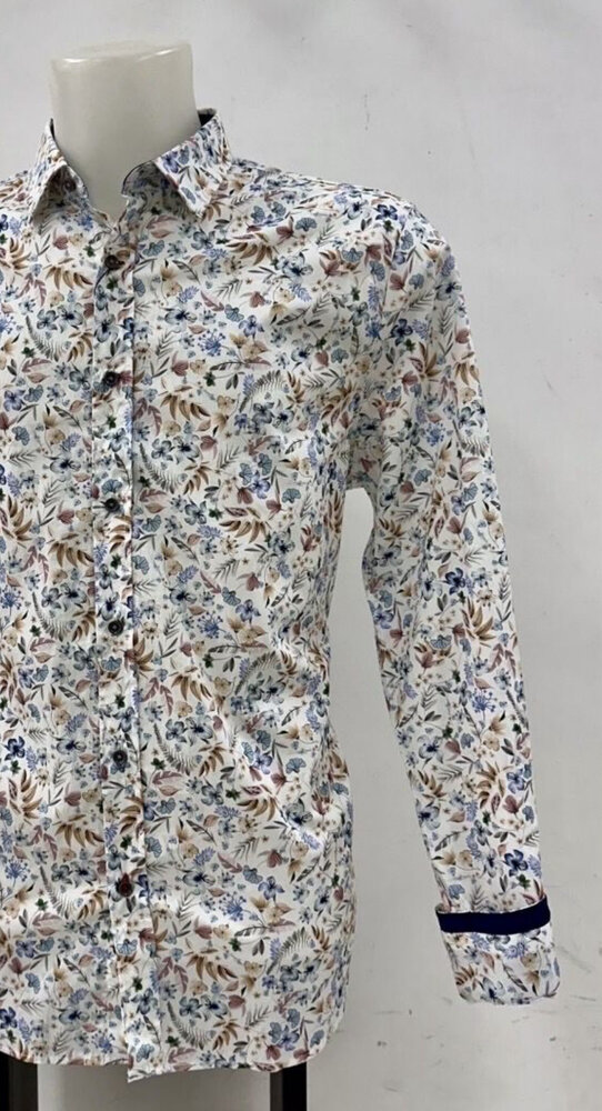 Black Number Overhemd flower print 3057