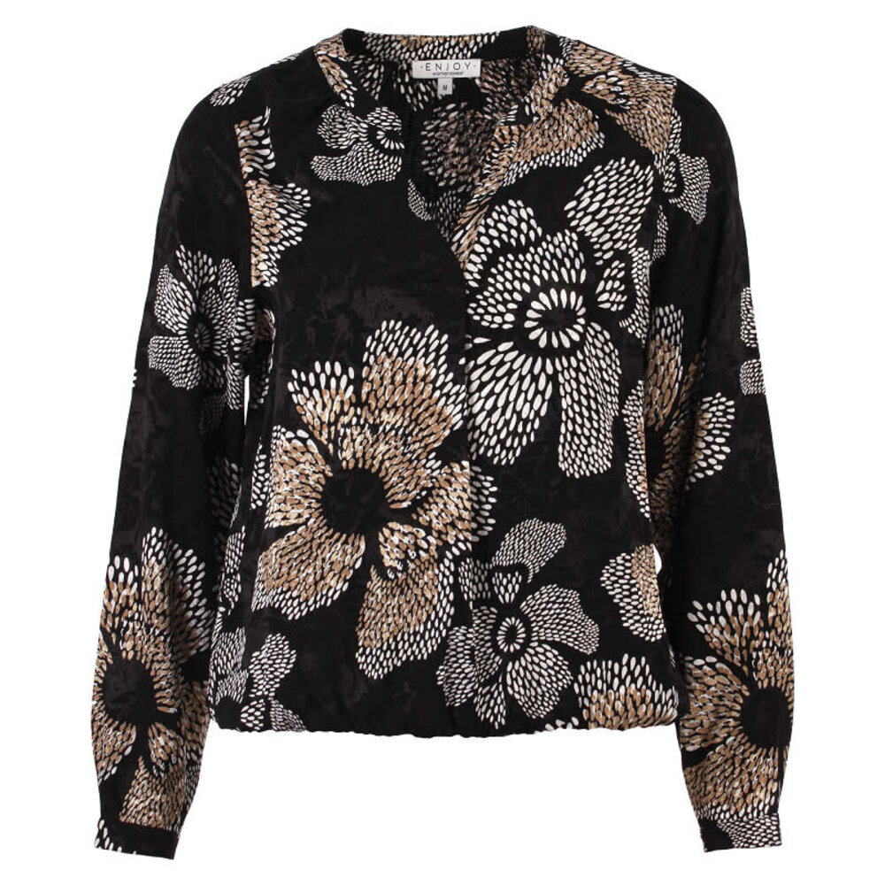 Enjoy Blouson bloemprint satin 472261 Enjoy Blouson bloemprint satin 472261