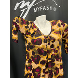 Iz Naiz Blouson v-hals print 3418 Iz Naiz Blouson v-hals print 3418