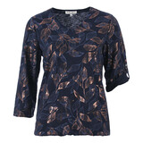 Enjoy Blouson 3/4 mw bloemprint 472149 Enjoy Blouson 3/4 mw bloemprint 472149