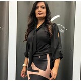 Iz Naiz Blouse strik open mouw 3869 Iz Naiz Blouse strik open mouw 3869