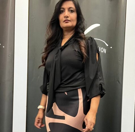 Iz Naiz Blouse strik open mouw 3869 Iz Naiz Blouse strik open mouw 3869