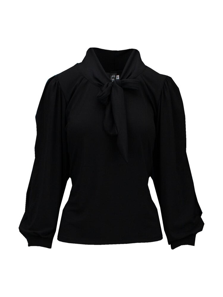 Iz Naiz Blouse strik open mouw 3869 Iz Naiz Blouse strik open mouw 3869