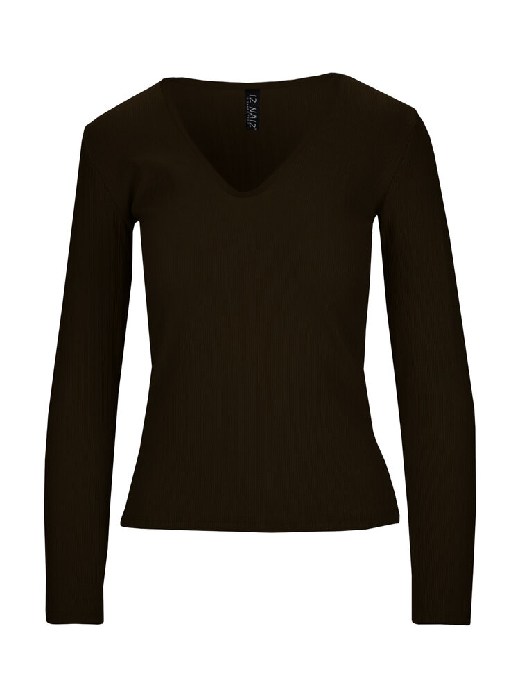 Iz Naiz Shirt lm ribbel 3940