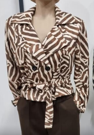 Iz Naiz Jacket Suede zebra 20044 Iz Naiz Jacket Suede zebra 20044