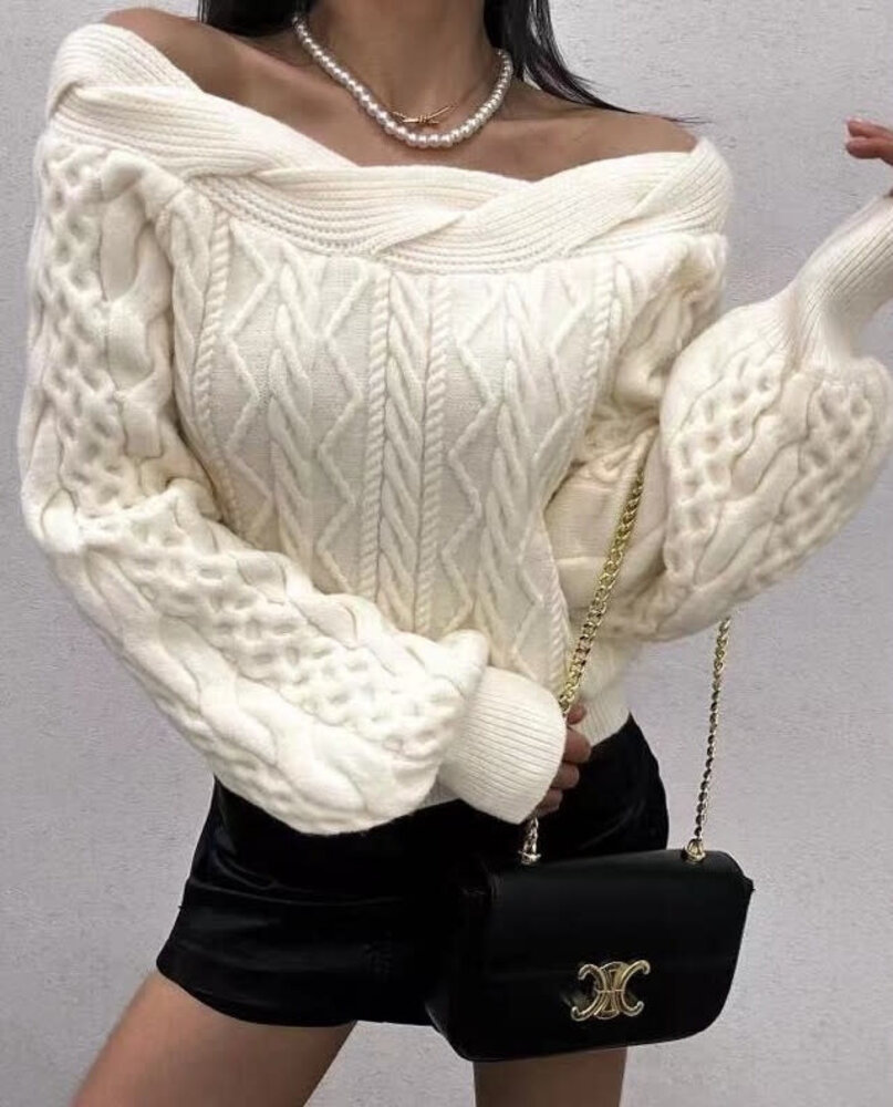 Golden Days Trui open shoulder 20057