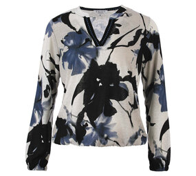 Enjoy Blouson lm v-hals tape aop 151675 Enjoy Blouson lm v-hals tape aop 151675