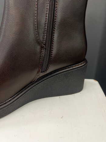 Korte laarsje sleehak rits 6815