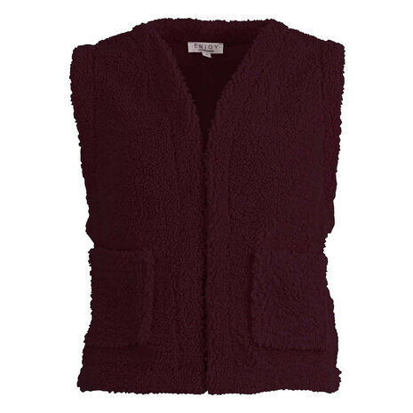 Enjoy Gilet teddy kort 418889