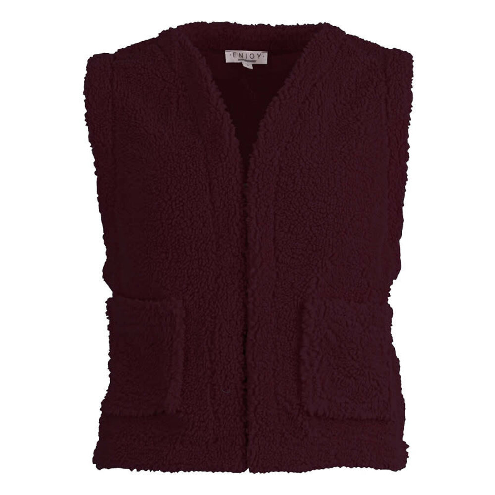 Enjoy Gilet teddy kort 418889