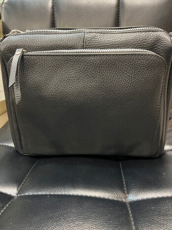 Crossbag echt leder 3 vaks Subag Crossbag echt leder 3 vaks Subag