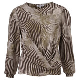 Enjoy Blouse pofmouw diagonale 183551 Enjoy Blouse pofmouw diagonale 183551