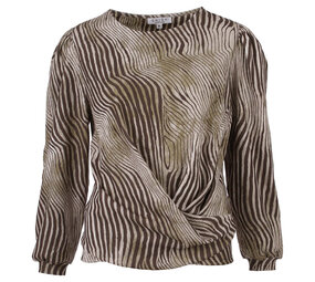 Enjoy Blouse pofmouw diagonale 183551 Enjoy Blouse pofmouw diagonale 183551