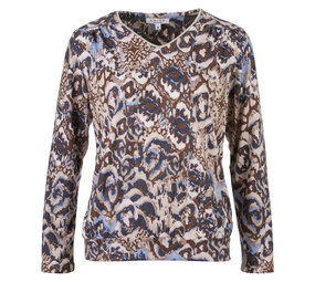 Enjoy Blouson v-hals allover print 157070 Enjoy Blouson v-hals allover print 157070