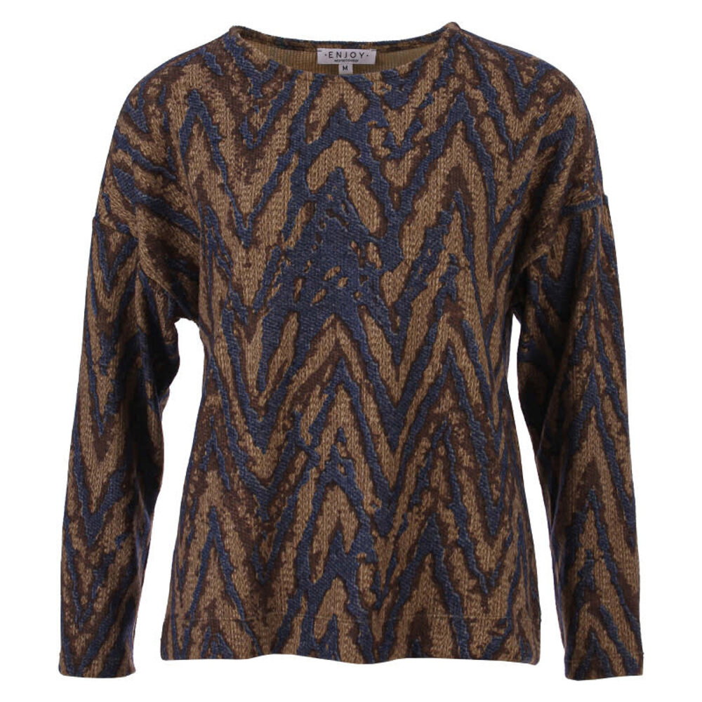 Enjoy Sweater lm allover print 183451 Enjoy Sweater lm allover print 183451