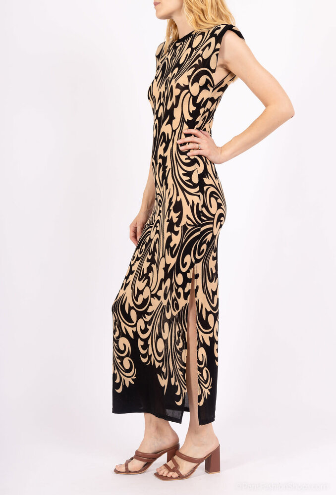 By Swan Mouwloos maxi jurk 9711