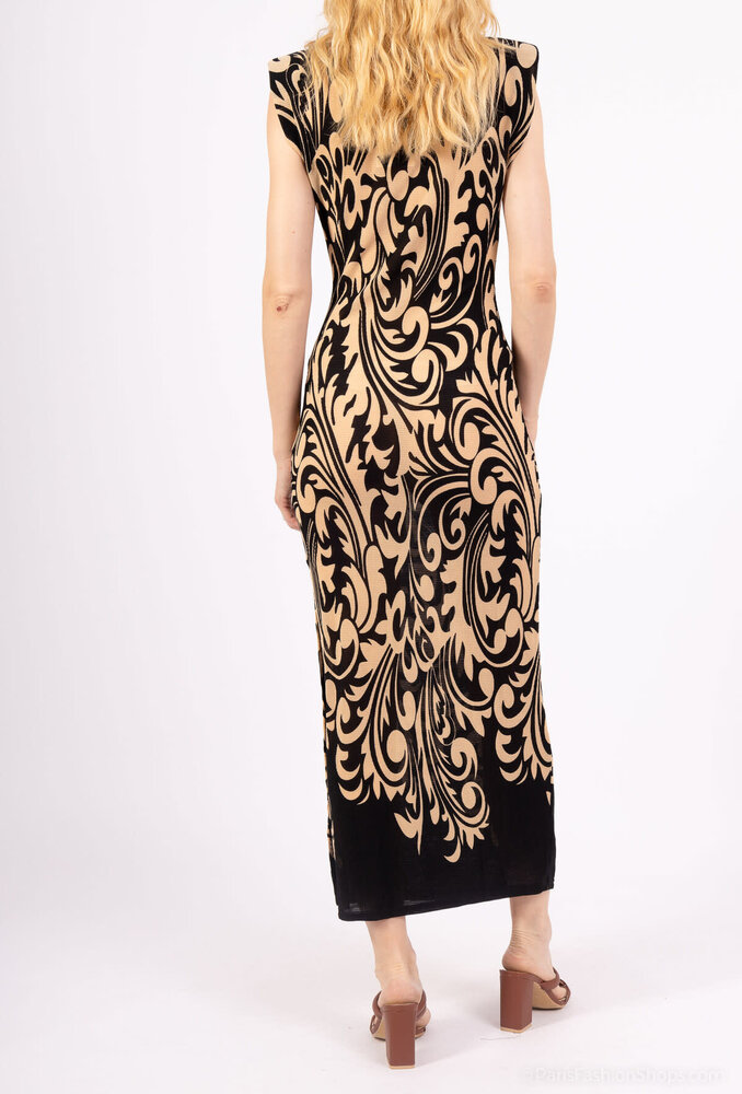 By Swan Mouwloos maxi jurk 9711